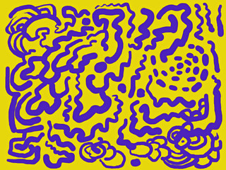 Digital painting of a graffiti pattern