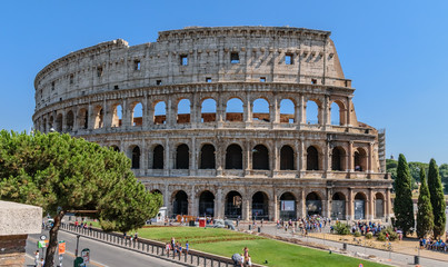 Fototapeta na wymiar The Coliseum in Rome.