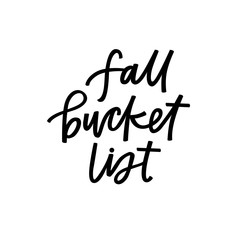 Fototapeta premium Fall bucket list