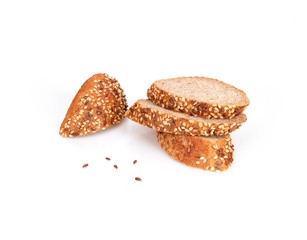 Bread isolated on a white background