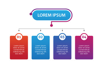 business infographic design template editable colorful step process