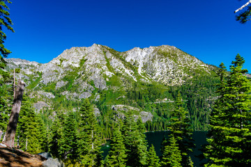 View of South Lake Tahoe Mountains