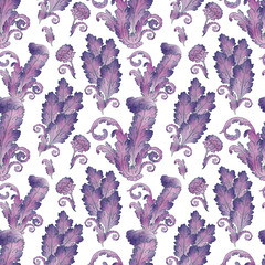 Naklejka premium Fantasy background with stylized leaves of acanthus plant