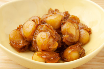 ベビーホタテの甘露煮