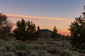 Sunset Over Lava Beds National Monument