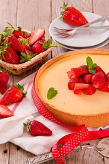 Strawberry cheesecake.