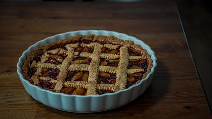 delicious biologic plum cake