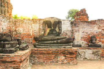 Wat Mahathat in Ayutthaya Historical Park,Thailand.