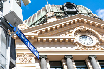 Obraz premium detail of a street name