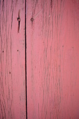 Red wooden plank on from old temple gate