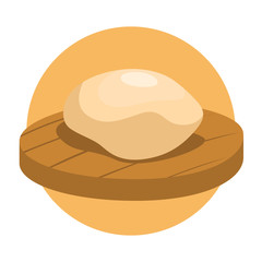 Dough for cake. Ingredient for bread or bakery