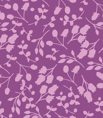 Japanese Leaf Flower Flow Seamless Pattern