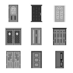 Vector illustration of building and office icon. Collection of building and modern stock symbol for web.