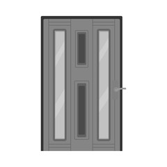 Isolated object of door and frame icon. Set of door and lock stock symbol for web.