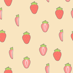 fresh strawberries seamless