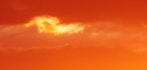 Beautiful clouds at sunset as a background