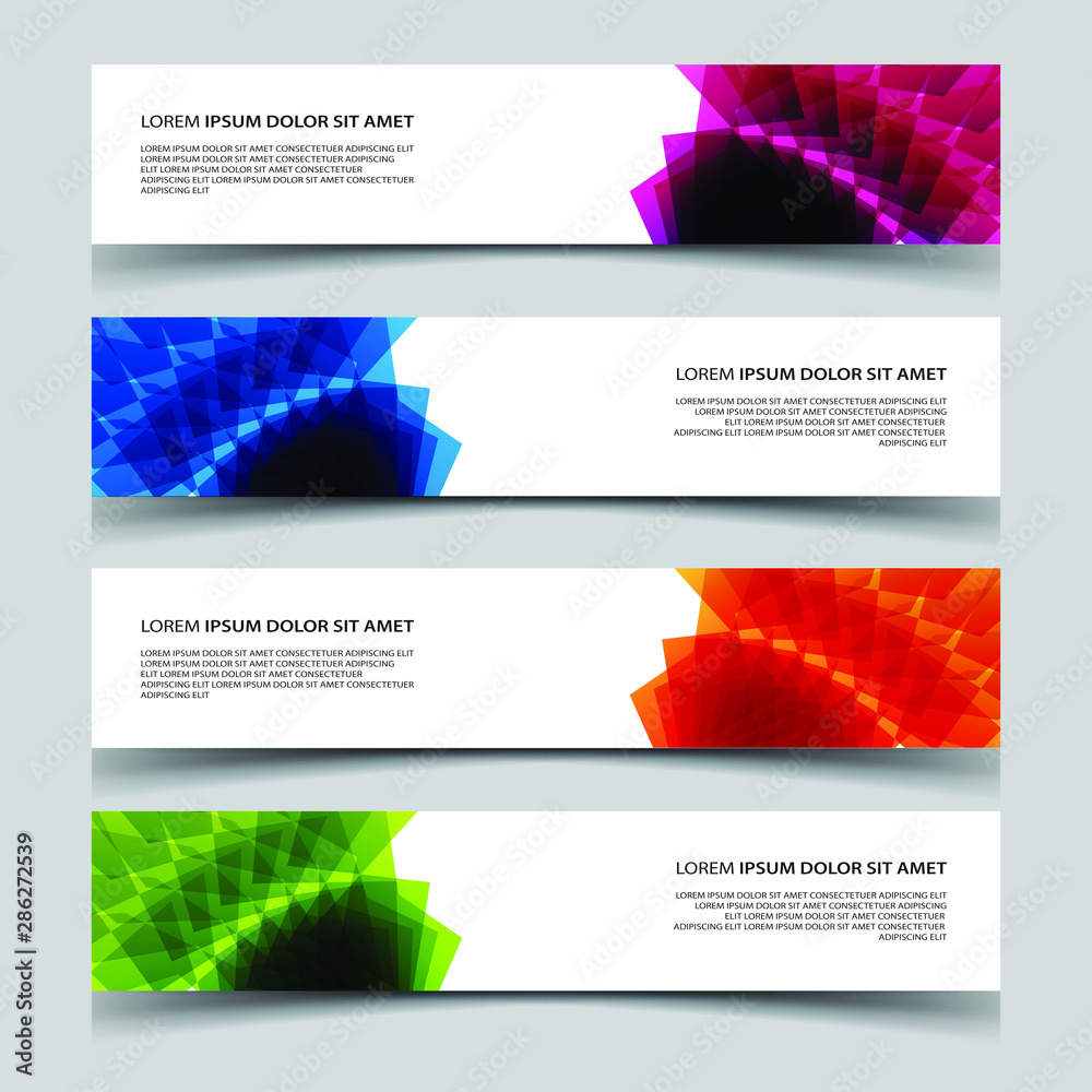 Wall mural vector abstract banner web template