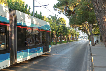 Fototapeta na wymiar Transportation in the Izmir / Turkey
