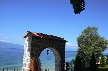 Macédoine du Nord : Monastère de Sainte Mère de Dieu de Zahum, Borodica Zaumska (région...