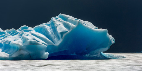 Iceberg at Lago Grey, Patagonia, Chile, South America