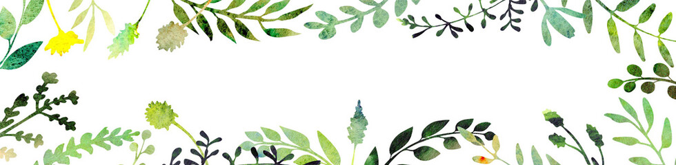 a watercolor banner