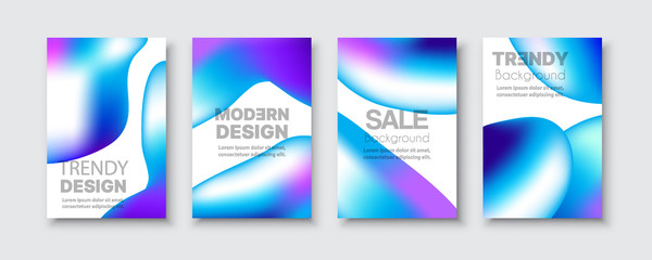 Brochure banner set collection flyer of abstract