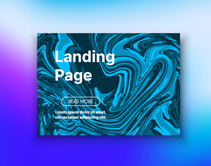 Landing page background style liquid