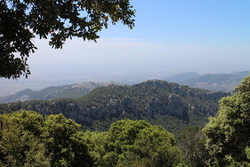 Fototapeta na wymiar Ascent from Lluc to Masanella, West Coast, Mallorca, Spain
