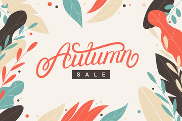 Autumn Sale hand written lettering