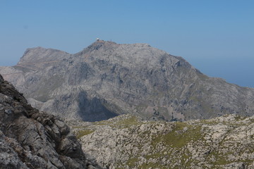 Obraz premium Puig de Major the highest peak on the Mallorca, Spain