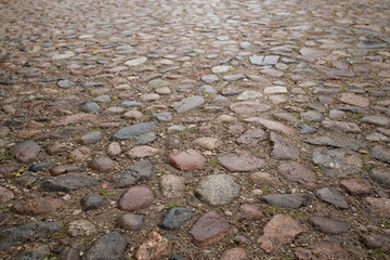 old color stone pavement