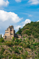 Burg Katz, Castle in Sankt Goarshausen, Germany. Unesco 