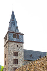 Fototapeta premium Tower of church in Sankt Goar. Germany