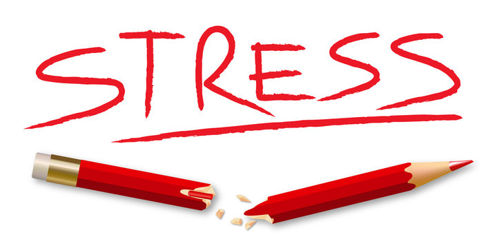 Concept du stress au travail avec un crayon cassé qui symbolise le burn-out d’un employé suite à un état d’épuisement professionnel.