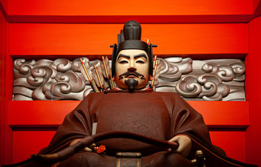 Kanda Myojin Shrine god guard statue in Tokyo - Japan