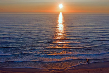 Sunset at the westcoast in Portugal