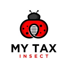 logo vector ladybug simple minimalist with abacus