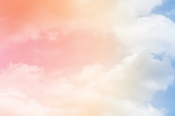 cloud background with a pastel colour