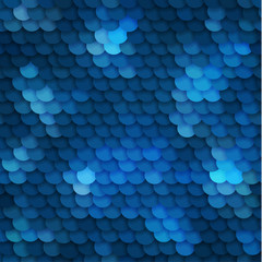 Abstract seamless blue background with circles texture - vector eps10