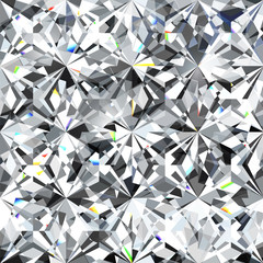 Seamless diamond pattern - vector illustration of crystallic background - obrazy, fototapety, plakaty
