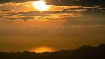 Just before dawn on the Pacific coast of Costa Rica, near Jaco.