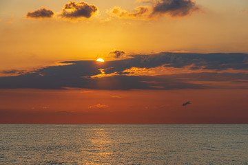 Adriatic sea. Ostuni, Puglia. Sunrise. Renowned seaside resort located in the heart of Salento....