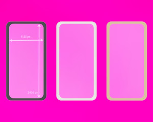 Mesh, pink colored phone backgrounds kit.