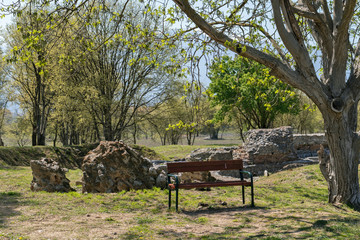 Ancient Ruins at archaeological site of Philippi, Greece