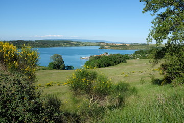 Lake & blue sky - Nature view