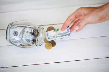 Donations and Charity. Donation Concept. A Donation Box on the White Background