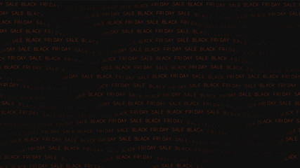 Vector text wave background. Black Friday Sale text. Warped text strings for backdrop of you design. Black Friday texture.