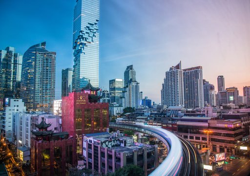 Mahanakhon Tower Views In Bangkok In Thailand