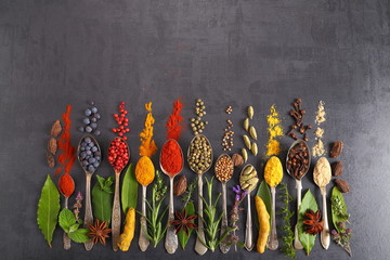 Spices and herbs.