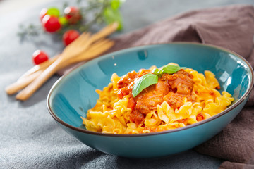 tasty Pasta Bolognese on the table